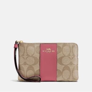 Coach Corner Zip Wallet